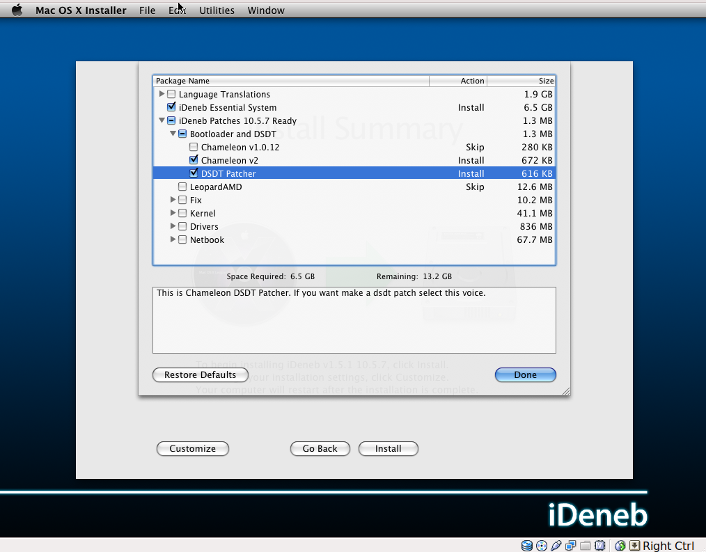 Install Ideneb 1.3 From Usb